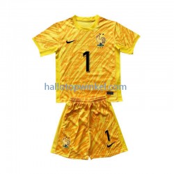 Frankrijk Voetbalshirt Hugo Lloris 1 Doelman Kleuters/Kids Thuis Tenue Euro 2024 Korte Mouw