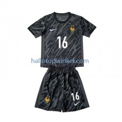 Frankrijk Voetbalshirt Mike Maignan 16 Doelman Kleuters/Kids Uit Tenue Euro 2024 Korte Mouw