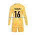 Frankrijk Voetbalshirt Mike Maignan 16 Doelman Kleuters/Kids Thuis Tenue Euro 2024 Lange Mouw