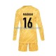 Frankrijk Voetbalshirt Mike Maignan 16 Doelman Kleuters/Kids Thuis Tenue Euro 2024 Lange Mouw