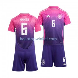 Duitsland Voetbalshirt Joshua Kimmich 6 Kleuters/Kids Uit Tenue Euro 2024 Korte Mouw