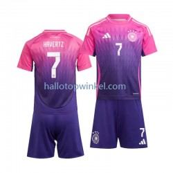 Duitsland Voetbalshirt Kai Havertz 7 Kleuters/Kids Uit Tenue Euro 2024 Korte Mouw