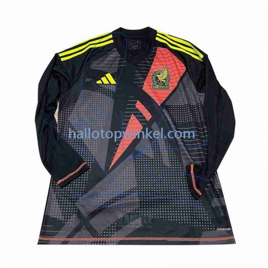 Mexico Voetbalshirt Doelman Heren Thuis Tenue 2024 Lange Mouw