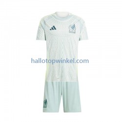 Mexico Voetbalshirt Kleuters/Kids Uit Tenue 2024 Korte Mouw