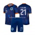 Nederland Voetbalshirt Frenkie de Jong 21 Kleuters/Kids Uit Tenue Euro 2024 Korte Mouw