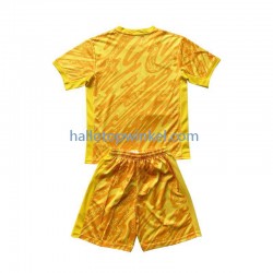 Nederland Voetbalshirt Doelman Kleuters/Kids Uit Tenue Euro 2024 Korte Mouw