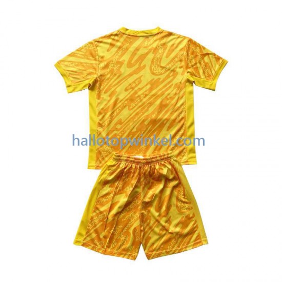 Nederland Voetbalshirt Doelman Kleuters/Kids Uit Tenue Euro 2024 Korte Mouw