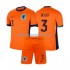 Nederland Voetbalshirt Matthijs de Ligt 3 Kleuters/Kids Thuis Tenue Euro 2024 Korte Mouw