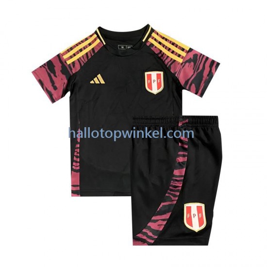 Peru Voetbalshirt Kleuters/Kids Uit Tenue 2024 Korte Mouw