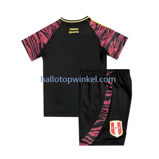 Peru Voetbalshirt Kleuters/Kids Uit Tenue 2024 Korte Mouw