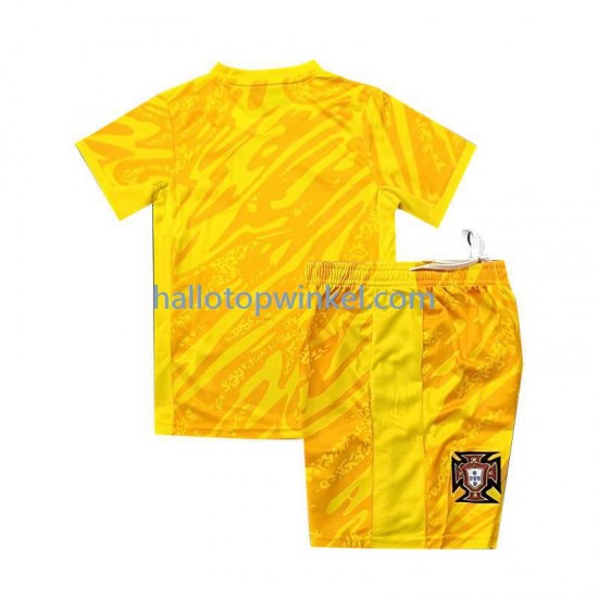 Portugal Voetbalshirt Doelman Kleuters/Kids Thuis Tenue Euro 2024 Korte Mouw