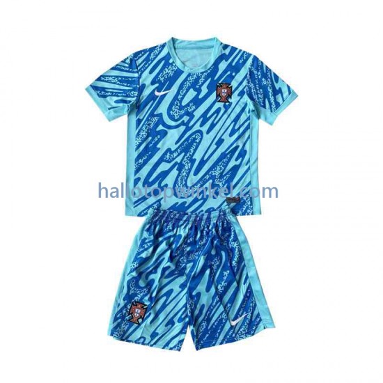 Portugal Voetbalshirt Doelman Kleuters/Kids Derde Tenue Euro 2024 Korte Mouw