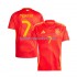Spanje Voetbalshirt Alvaro Morata 7 Heren Thuis Tenue Euro 2024 Korte Mouw