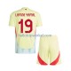 Spanje Voetbalshirt Lamine Yamal 19 Kleuters/Kids Uit Tenue Euro 2024 Korte Mouw