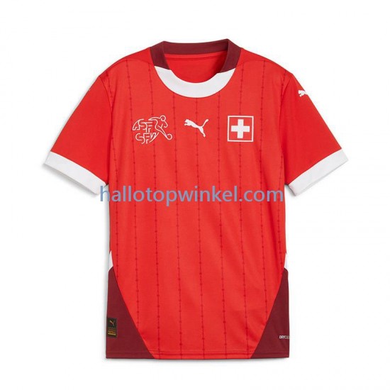 Zwitserland Voetbalshirt Heren Thuis Tenue Euro 2024 Korte Mouw