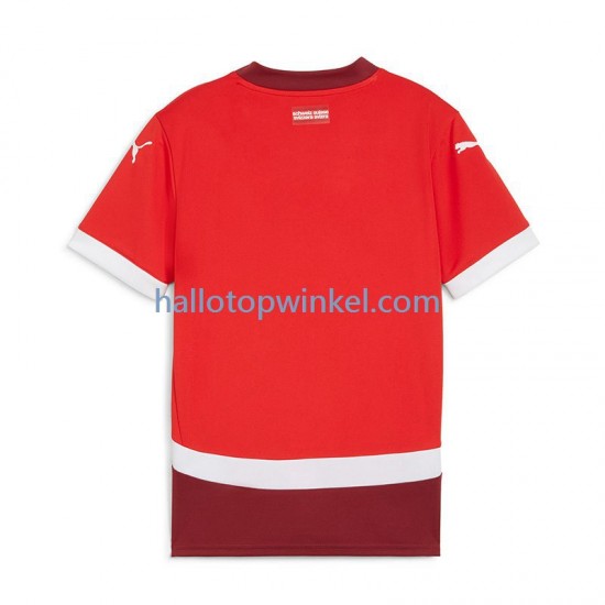 Zwitserland Voetbalshirt Heren Thuis Tenue Euro 2024 Korte Mouw