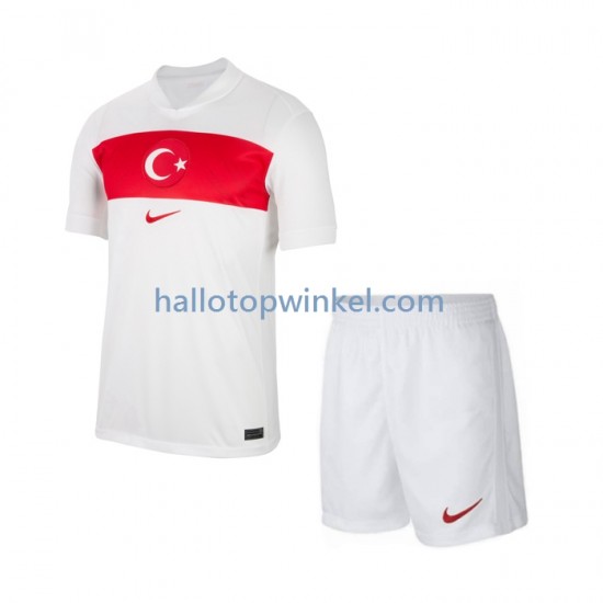 Turkije Voetbalshirt Kleuters/Kids Thuis Tenue Euro 2024 Korte Mouw