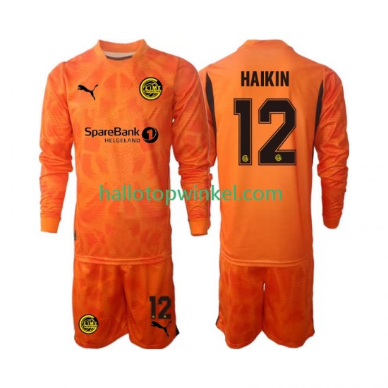 FK Bodø/Glimt Voetbalshirt Nikita  Haikin 12 Doelman Kleuters/Kids Uit Tenue 2025 Lange Mouw