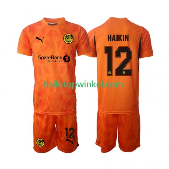 FK Bodø/Glimt Voetbalshirt Nikita  Haikin 12 Doelman Kleuters/Kids Uit Tenue 2025 Korte Mouw