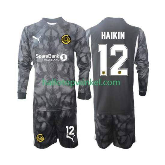 FK Bodø/Glimt Voetbalshirt Nikita  Haikin 12 Doelman Kleuters/Kids Thuis Tenue 2025 Lange Mouw