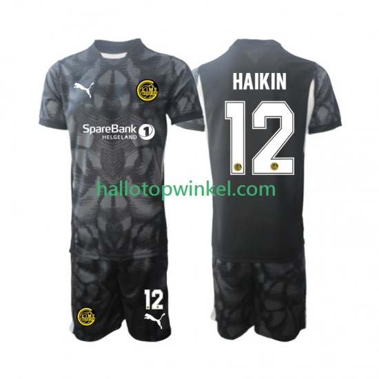 FK Bodø/Glimt Voetbalshirt Nikita  Haikin 12 Doelman Kleuters/Kids Thuis Tenue 2025 Korte Mouw