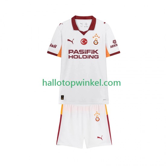 Galatasaray Voetbalshirt Kleuters/Kids Uit Tenue 2025-2026 Korte Mouw