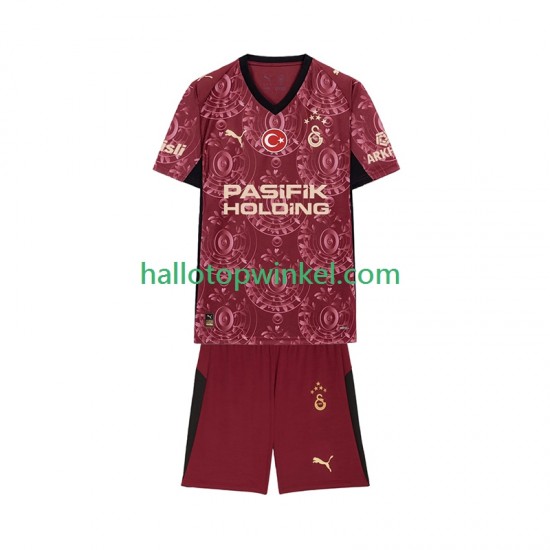 Galatasaray Voetbalshirt Kleuters/Kids Derde Tenue 2025-2026 Korte Mouw