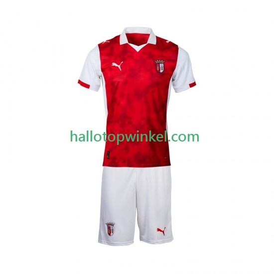 Voetbalshirt SC Braga Kleuters/Kids Thuis Tenue 2025-2026 Korte Mouw