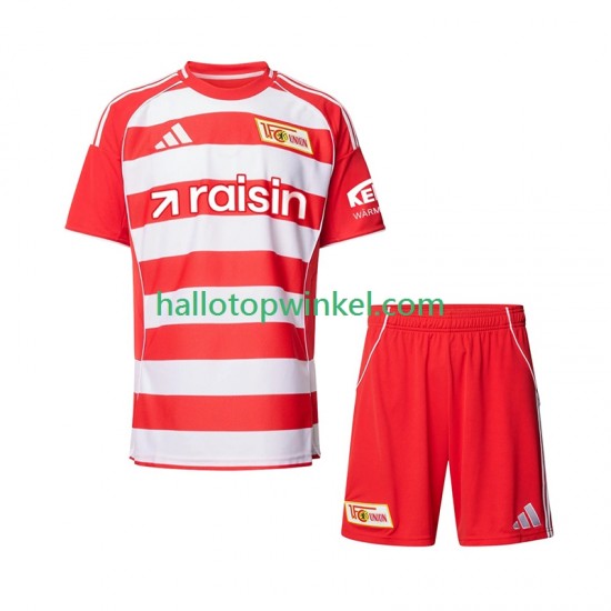 Voetbalshirt Union Berlin Kleuters/Kids Thuis Tenue 2025-2026 Korte Mouw