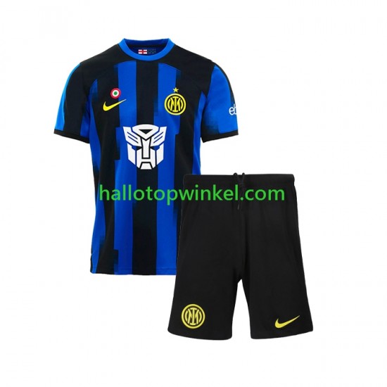 AC Milan Voetbalshirt Transformers Kleuters/Kids Thuis Tenue 2023-2024 Korte Mouw