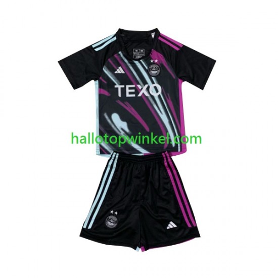 Aberdeen Voetbalshirt Kleuters/Kids Uit Tenue 2023-2024 Korte Mouw