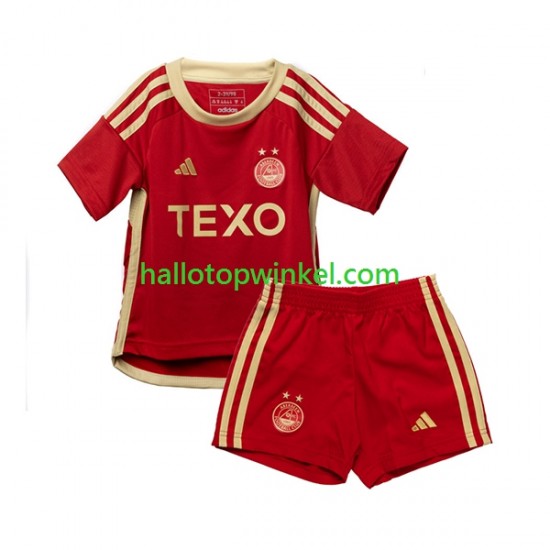 Aberdeen Voetbalshirt Kleuters/Kids Thuis Tenue 2023-2024 Korte Mouw