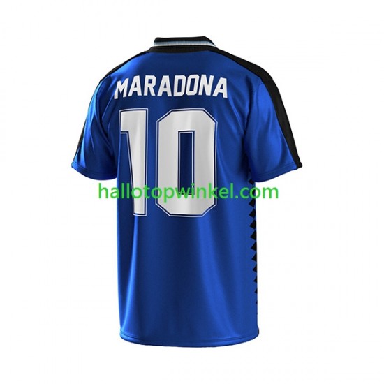 Argentinië Voetbalshirt MARADONA 10 Retro Kleuters/Kids Uit Tenue 1994 Korte Mouw