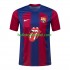 FC Barcelona Voetbalshirt Rolling Stones Heren Thuis Tenue 2023-2024 Korte Mouw