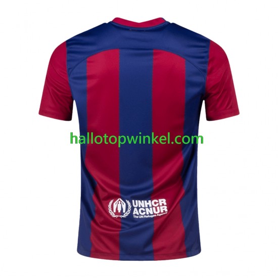 FC Barcelona Voetbalshirt Rolling Stones Heren Thuis Tenue 2023-2024 Korte Mouw