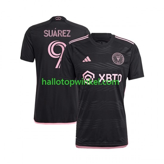 Inter Miami Voetbalshirt Suárez Luis 9 Heren Uit Tenue 2023-2024 Korte Mouw