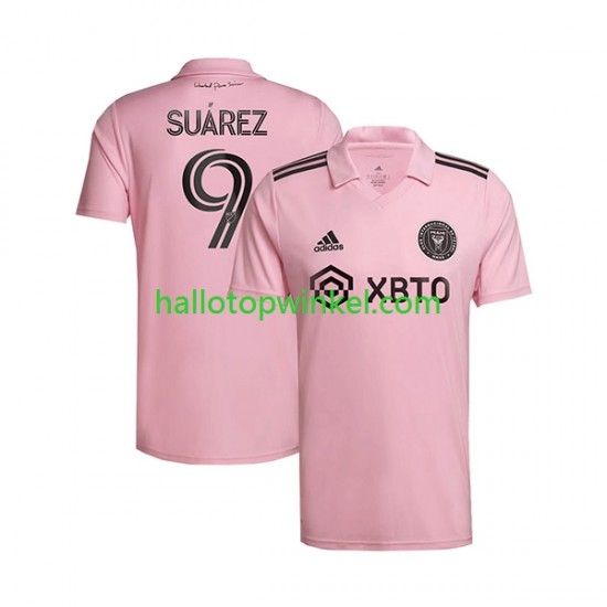 Inter Miami Voetbalshirt Suárez Luis 9 Heren Thuis Tenue 2023-2024 Korte Mouw