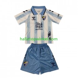 Málaga CF Voetbalshirt Kleuters/Kids Thuis Tenue 2023-2024 Korte Mouw
