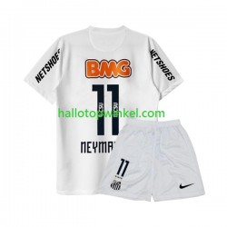 Santos FC Voetbalshirt Neymar JR 11 -2012 Retro Kleuters/Kids Thuis Tenue 2011 Korte Mouw