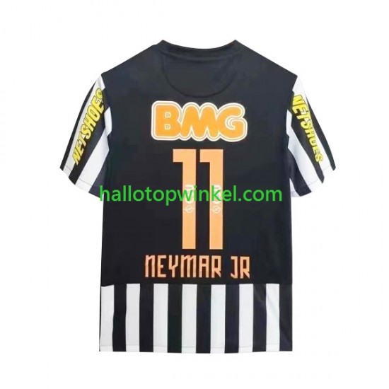 Santos FC Voetbalshirt Neymar JR 11 -2012 Retro Heren Uit Tenue 2011 Korte Mouw