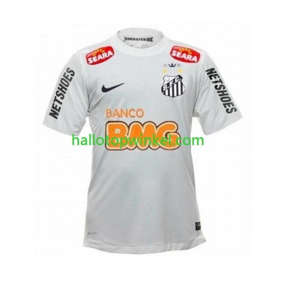 Santos FC Voetbalshirt -2012 Retro Heren Thuis Tenue 2011 Korte Mouw
