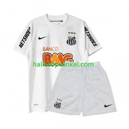 Santos FC Voetbalshirt -2012 Retro Kleuters/Kids Thuis Tenue 2011 Korte Mouw