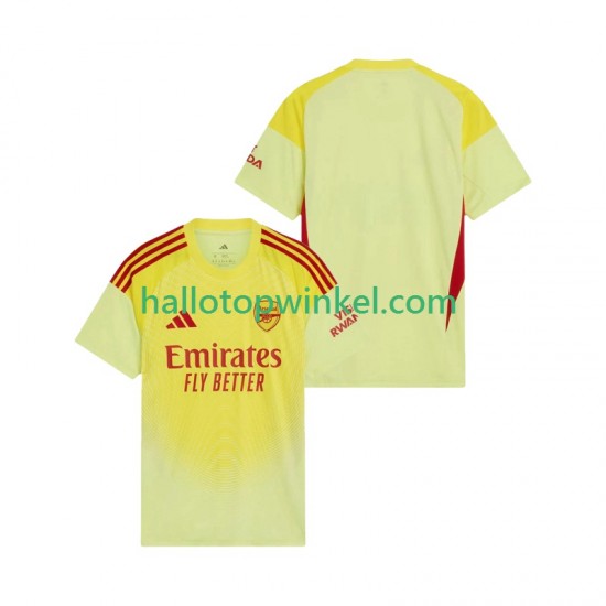 Arsenal Voetbalshirt Doelman Heren Thuis Tenue 2025-2026 Korte Mouw