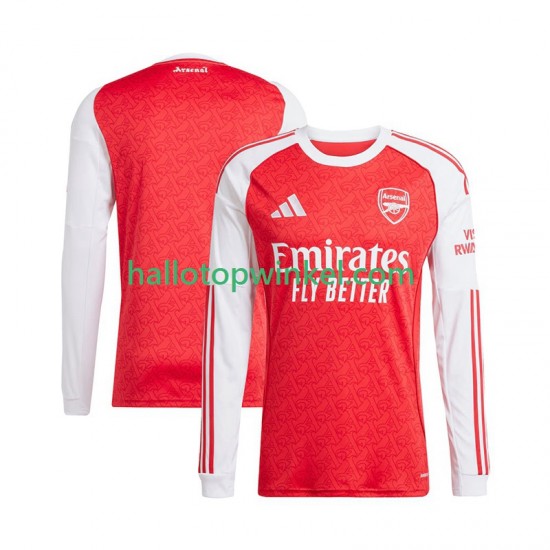 Arsenal Voetbalshirt Heren Thuis Tenue 2025-2026 Lange Mouw