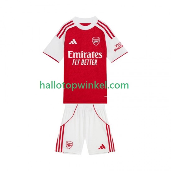 Arsenal Voetbalshirt Kleuters/Kids Thuis Tenue 2025-2026 Korte Mouw