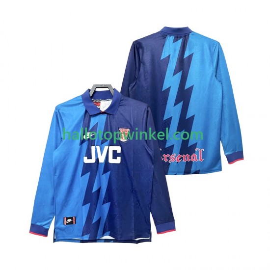 Arsenal Voetbalshirt 1995 1996 Retro Heren Uit Tenue Lange Mouw
