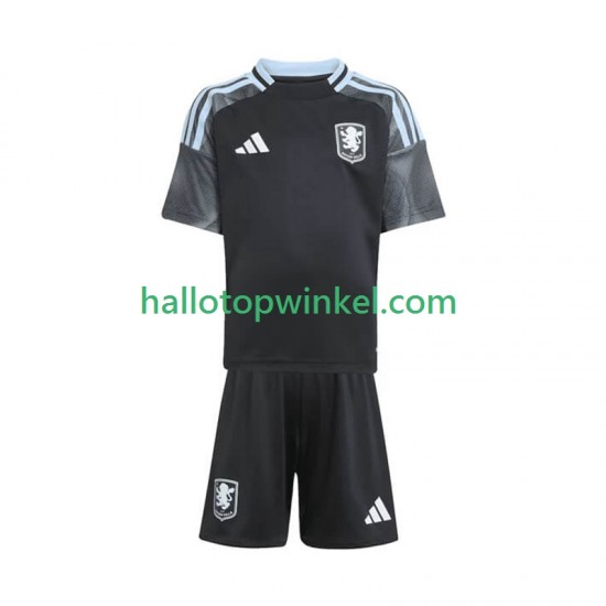 Aston Villa Voetbalshirt Kleuters/Kids Uit Tenue 2025-2026 Korte Mouw