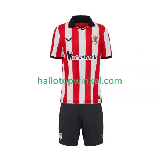 Athletic Bilbao Voetbalshirt Kleuters/Kids Thuis Tenue 2025-2026 Korte Mouw