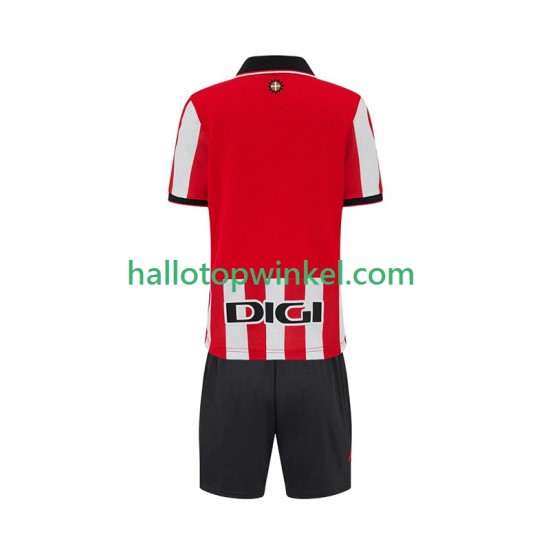 Athletic Bilbao Voetbalshirt Kleuters/Kids Thuis Tenue 2025-2026 Korte Mouw
