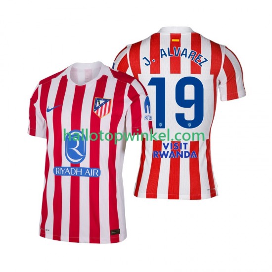 Atlético Madrid Voetbalshirt Julian Alvarez 19 Heren Thuis Tenue 2025-2026 Korte Mouw